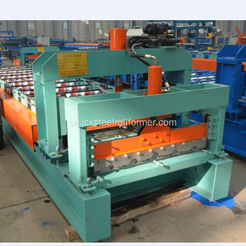 Myanmar 740 Glasad takläggning Tile Roll Forming Machine